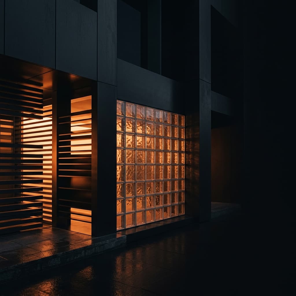 Abstract minimal luxury visual panel